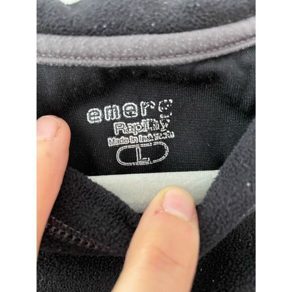 Energ black fleece mens top L - Picture 2 of 4